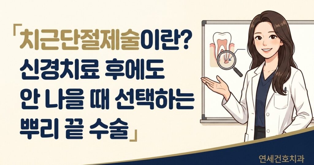 치근단절제술 - 연세건호치과