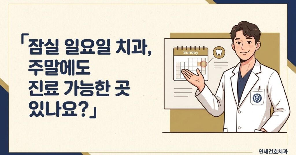 잠실 일요일 치과 - 연세건호치과