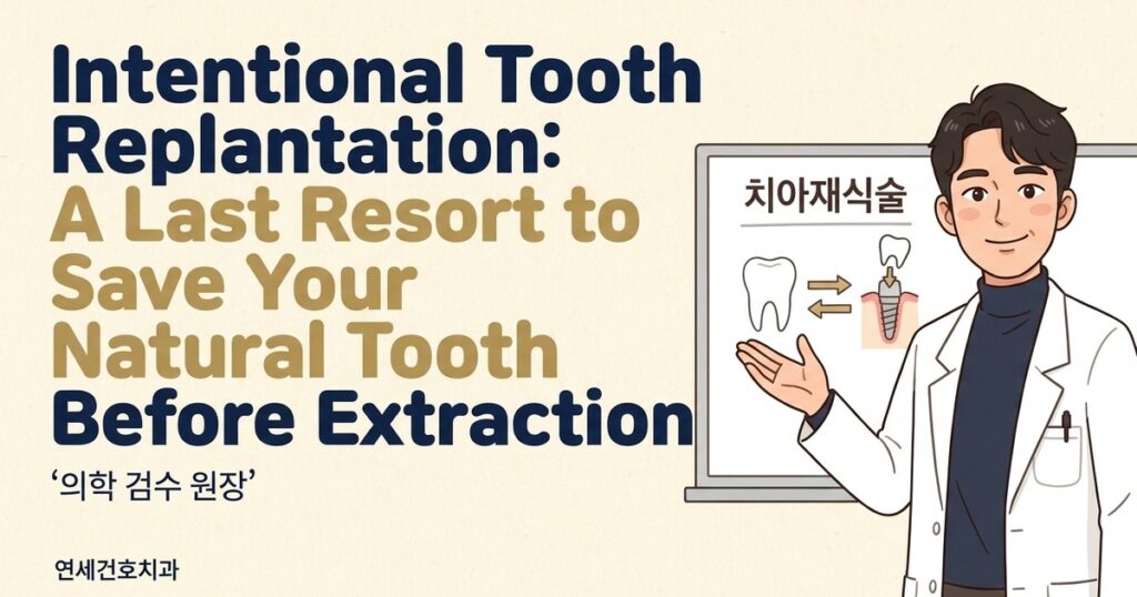 intentional tooth replantation - 연세건호치과