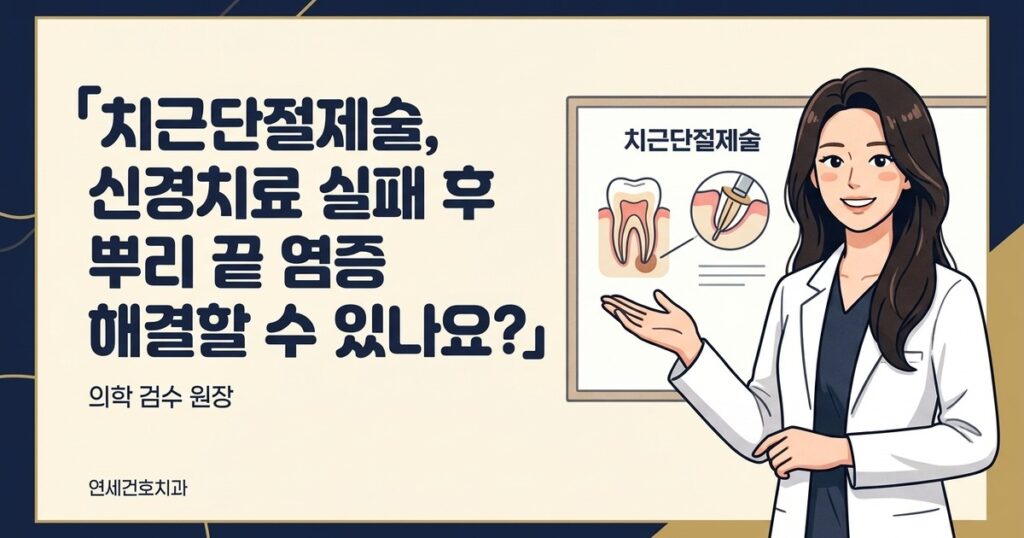 치근단절제술 - 연세건호치과