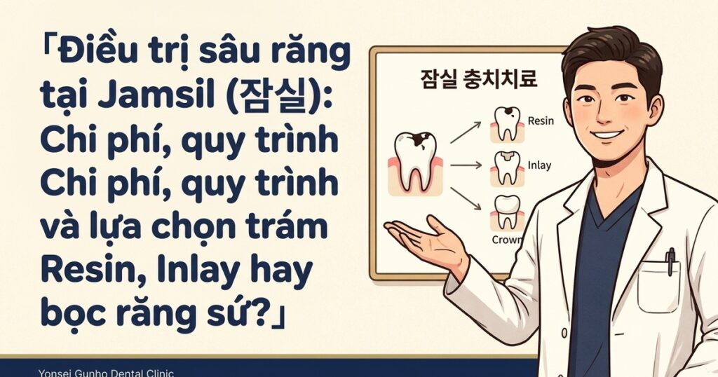 trám răng sâu Jamsil Hàn Quốc - Yonsei Gunho Dental Clinic