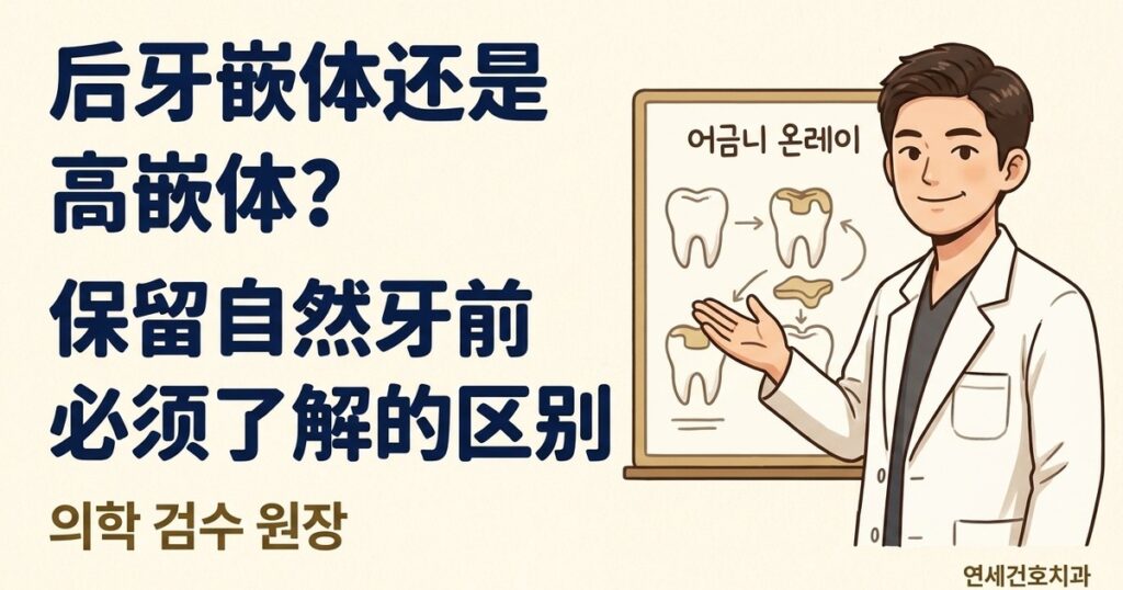 后牙高嵌体 - 연세건호치과
