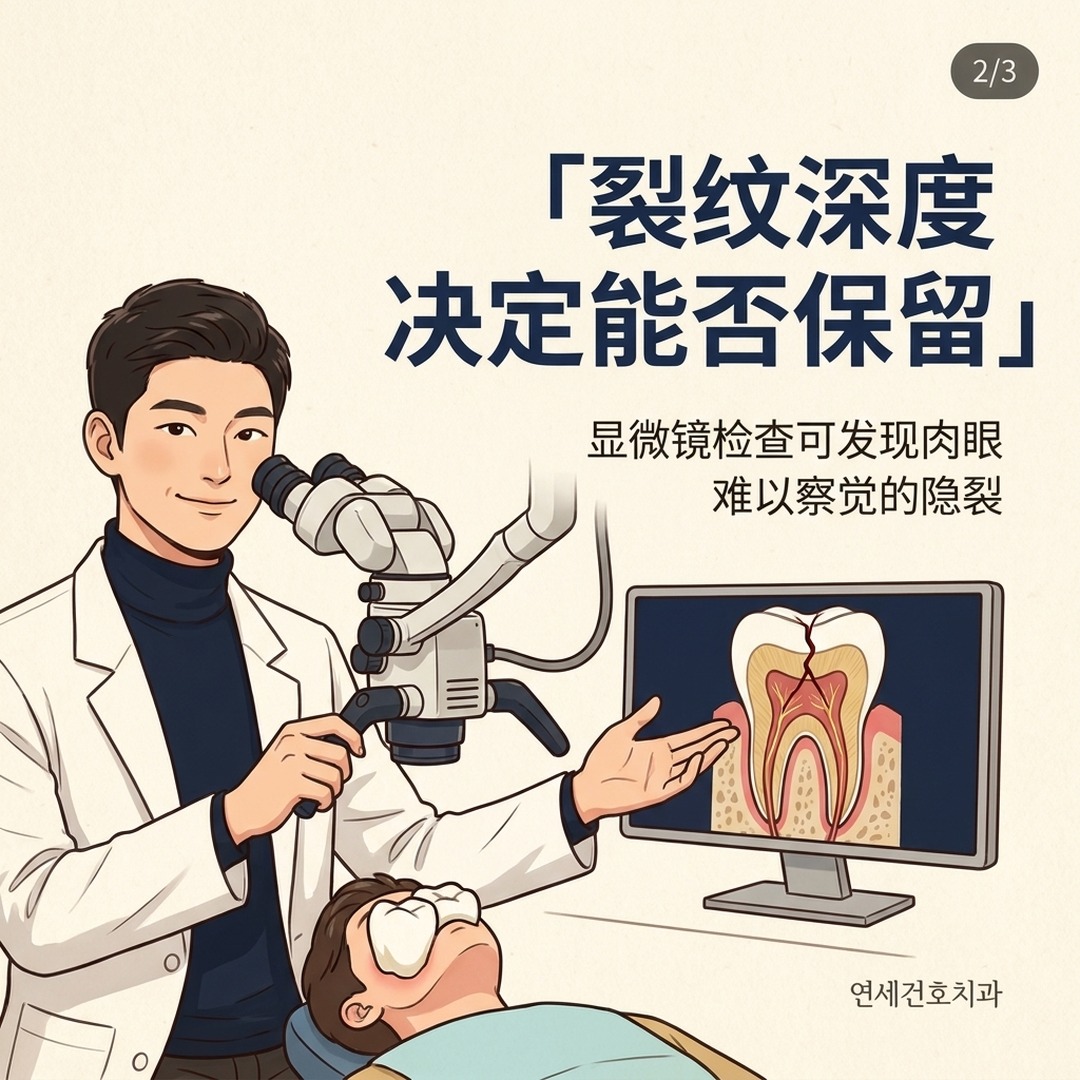 显微镜下检查后牙裂纹判断高嵌体适应症